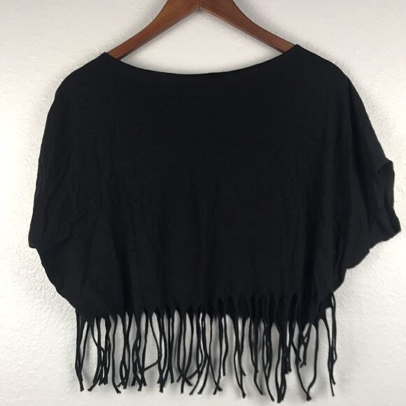 ASSA Cropped Fringed Top Size SM - Picture 2 of 7